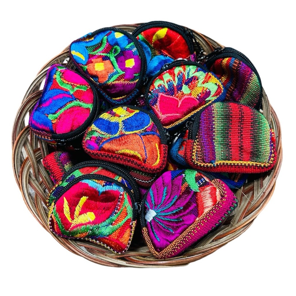 Mexican Floral Mini Coin Purses